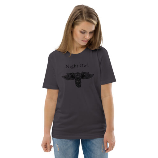 unisex organic cotton t shirt anthracite front 2 62696bb04bb55