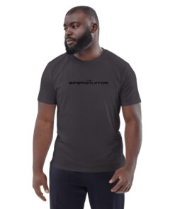 unisex organic cotton t shirt anthracite front 62695967776d1