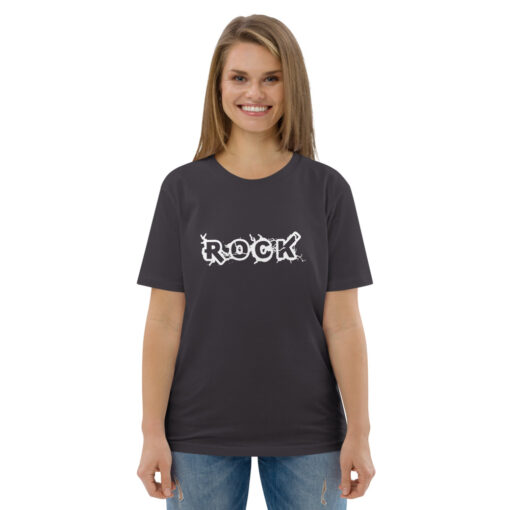 unisex organic cotton t shirt anthracite front 62696fb0472de