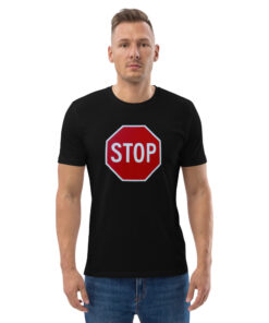 unisex organic cotton t shirt black front 2 626979a3e47a8