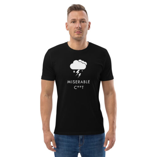 unisex organic cotton t shirt black front 2 626abe193f3c0
