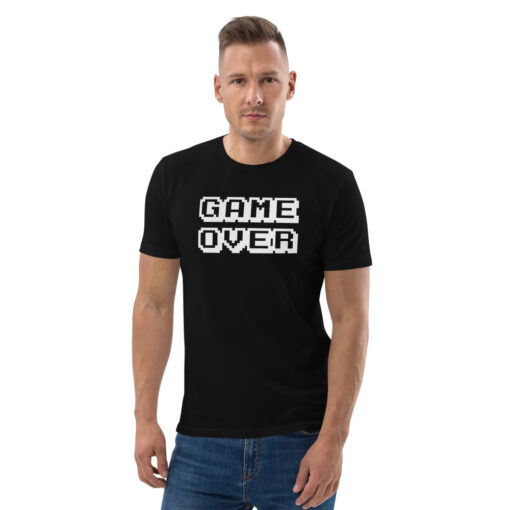 unisex organic cotton t shirt black front 62696a13d9fb4