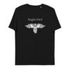 unisex organic cotton t shirt black front 62696b1b04a60