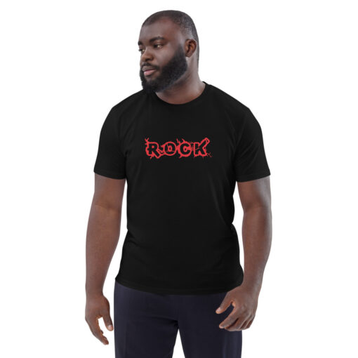 unisex organic cotton t shirt black front 62696e948767d