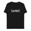 unisex organic cotton t shirt black front 62696fb045c45