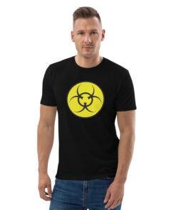 unisex organic cotton t shirt black front 626970f0cd9ca