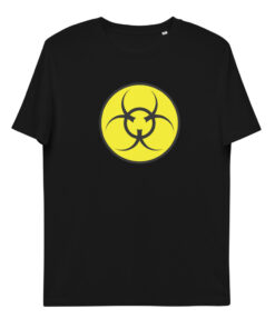 unisex organic cotton t shirt black front 626970f0cdbe3