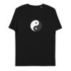 unisex organic cotton t shirt black front 62697424e11c0
