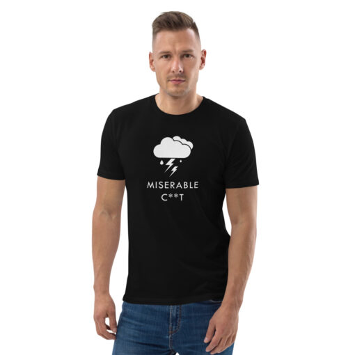 unisex organic cotton t shirt black front 6269757685fb5