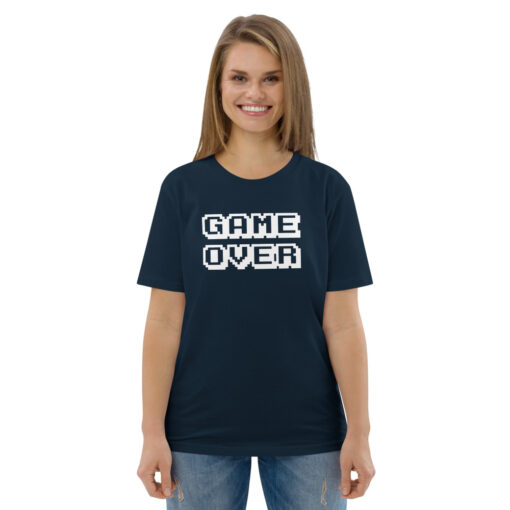 unisex organic cotton t shirt french navy front 626830c46c46e