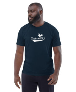 unisex organic cotton t shirt french navy front 626855da75892