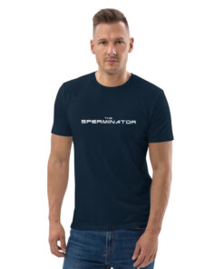 unisex organic cotton t shirt french navy front 62685953de1f8