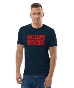 unisex organic cotton t shirt french navy front 626969967f1b3