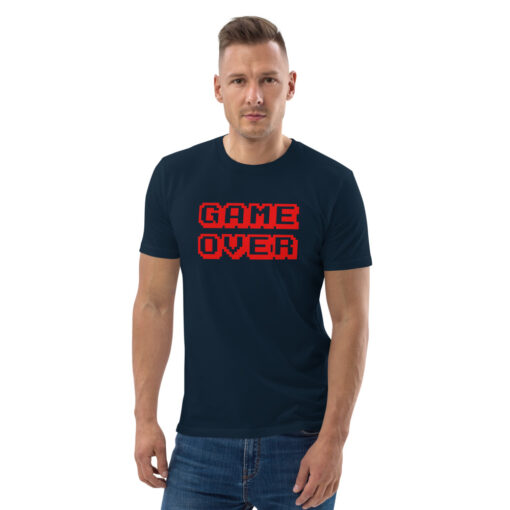 unisex organic cotton t shirt french navy front 626969967f1b3