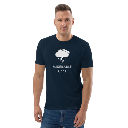 unisex organic cotton t shirt french navy front 6269757686dda