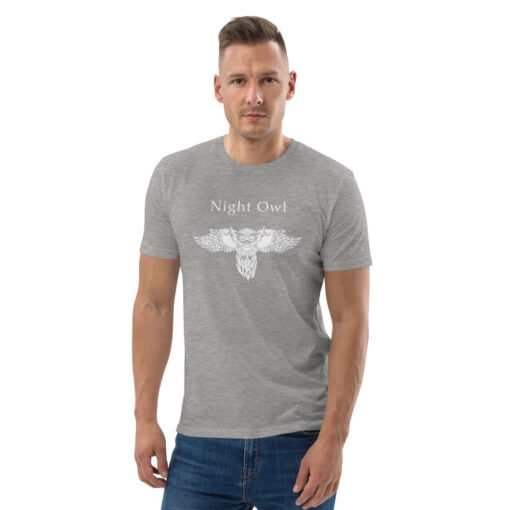 unisex organic cotton t shirt heather grey front 62682efec1057