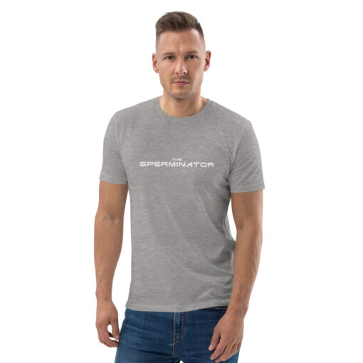 unisex organic cotton t shirt heather grey front 62685953e57bc
