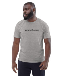 unisex organic cotton t shirt heather grey front 6269596775493