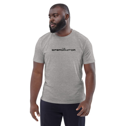 unisex organic cotton t shirt heather grey front 6269596775493