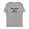 unisex organic cotton t shirt heather grey front 6269e5223ab29