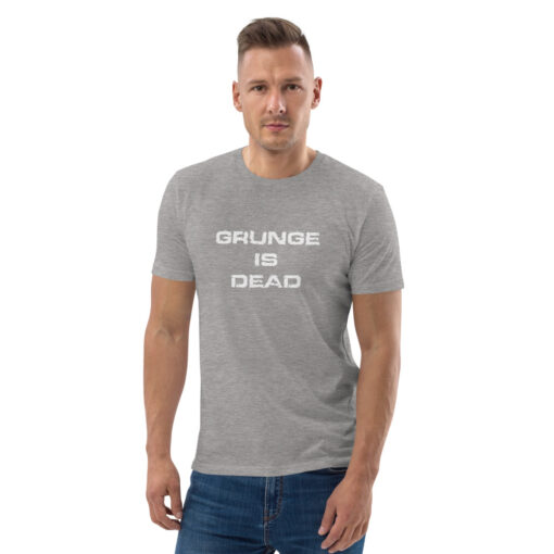 unisex organic cotton t shirt heather grey front 6269e5711d720