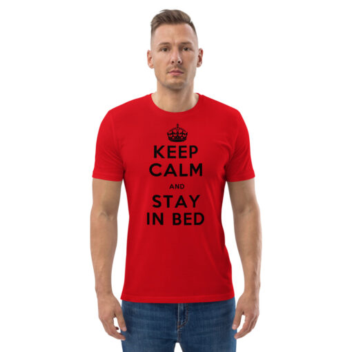 unisex organic cotton t shirt red front 2 62696d8592085