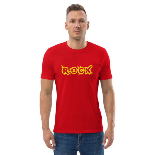 unisex organic cotton t shirt red front 2 62696e2298385