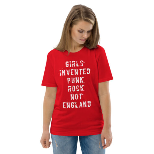 unisex organic cotton t shirt red front 2 6269e4ccd3e26