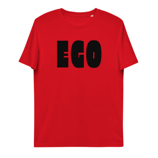 unisex organic cotton t shirt red front 6269667972f18