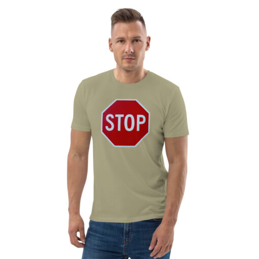 unisex organic cotton t shirt sage front 6267174193923