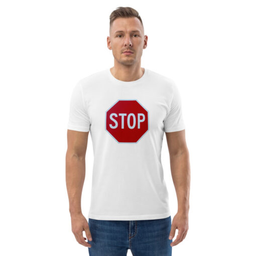 unisex organic cotton t shirt white front 2 626979a3f0261