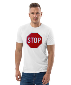unisex organic cotton t shirt white front 6267174199206