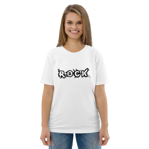 unisex organic cotton t shirt white front 626970630b878