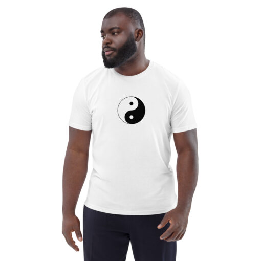 unisex organic cotton t shirt white front 62697424e4a53