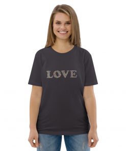 unisex organic cotton t shirt anthracite front 6275a24f43fb7