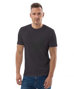 unisex organic cotton t shirt anthracite front 62793c29251e0