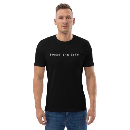 unisex organic cotton t shirt black front 2 627155b181043