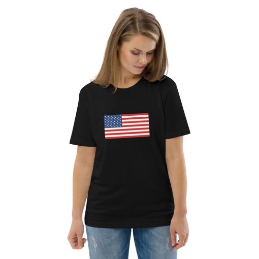 unisex organic cotton t shirt black front 2 6279a4088d7ab