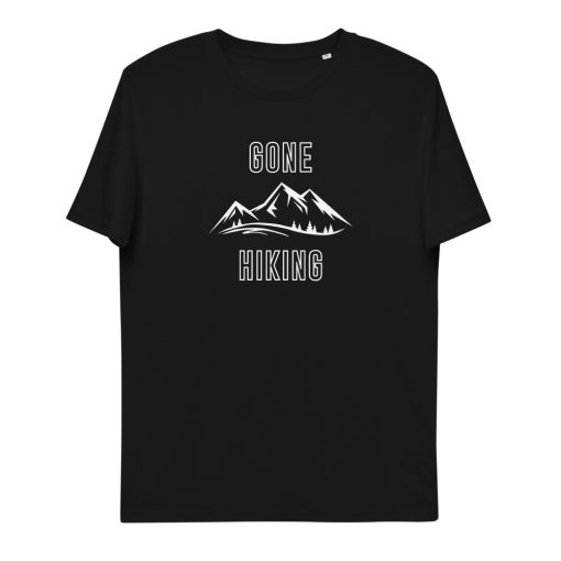 unisex organic cotton t shirt black front 6275e5a70ae1c