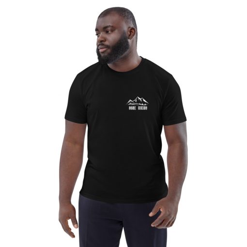 unisex organic cotton t shirt black front 6275e6da47502