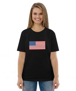 unisex organic cotton t shirt black front 6279a4088d6a4