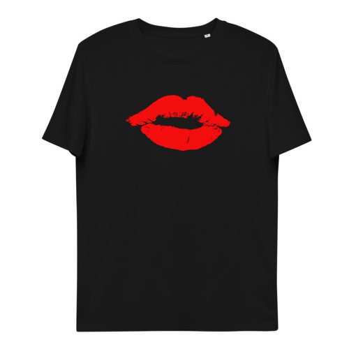 unisex organic cotton t shirt black front 628b95083deec