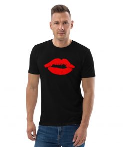 unisex organic cotton t shirt black front 628b95083e136