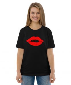 unisex organic cotton t shirt black front 628b95083e335
