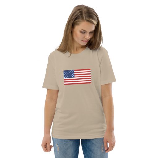 unisex organic cotton t shirt desert dust front 2 6279a40891189