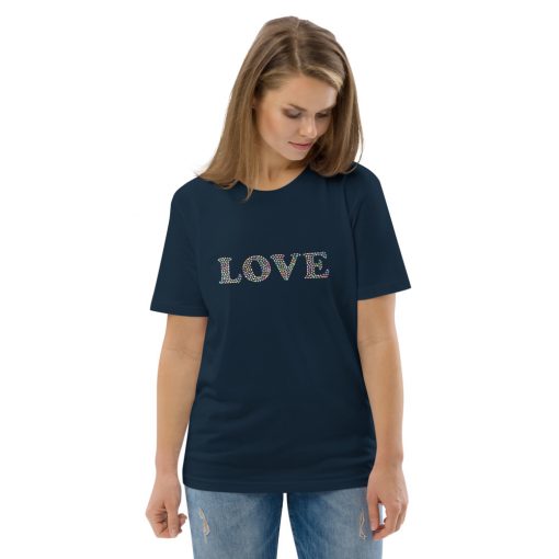 unisex organic cotton t shirt french navy front 2 6275a24f42cf0