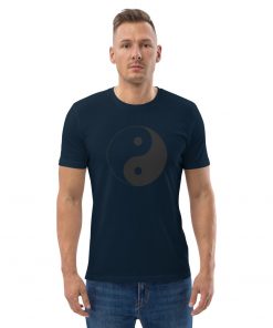 unisex organic cotton t shirt french navy front 2 62793c2924968