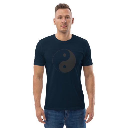 unisex organic cotton t shirt french navy front 2 62793c2924968