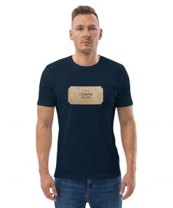 unisex organic cotton t shirt french navy front 2 6279a5e2ac941