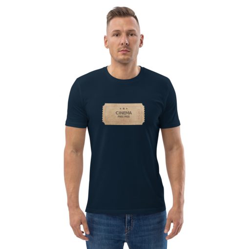 unisex organic cotton t shirt french navy front 2 6279a5e2ac941